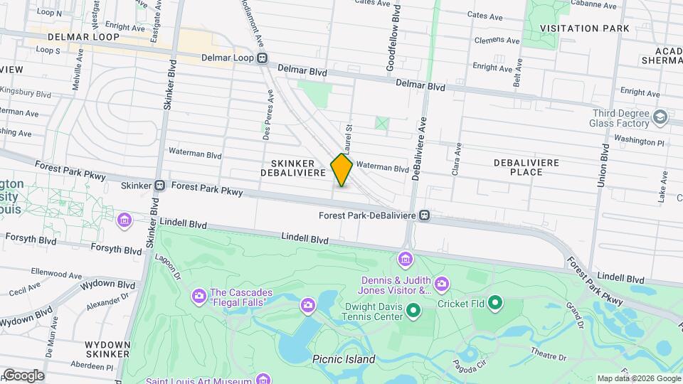 5789 Pershing Ave Map and Location Details