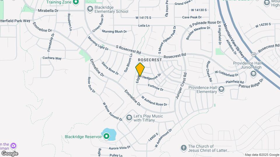 14547 S Edgemere Dr Map and Location Details