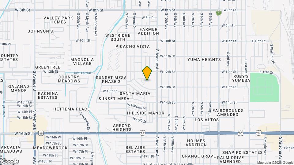 1265 S 13th Ave Map and Location Details