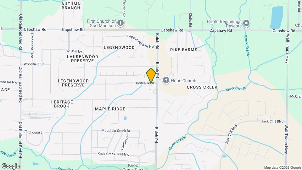 102 Bordeaux Ln Map and Location Details