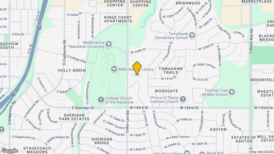 16520 W 141st St Map and Location Details