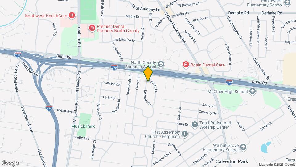 110 De Smet Dr Map and Location Details