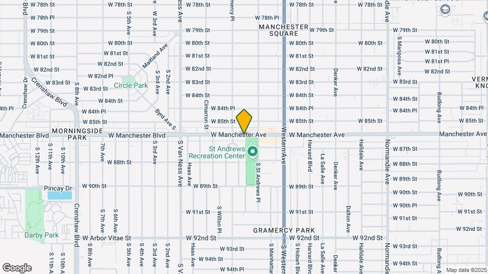 1932 W Manchester Ave Map and Location Details