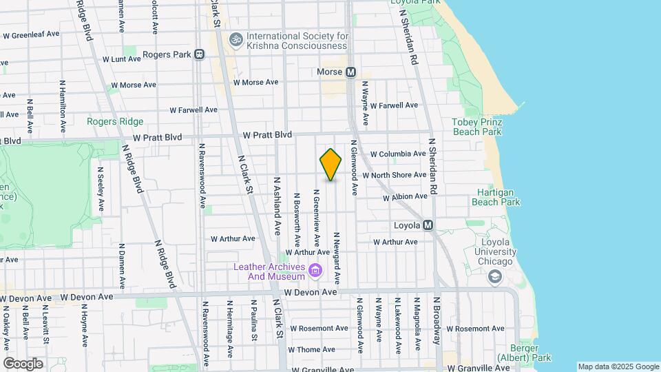 6642 N Newgard Ave Mapa y Detalles de la Ubicación
