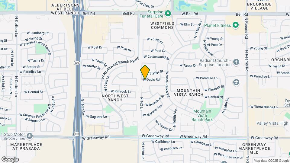 16273 W Davis Rd Map and Location Details
