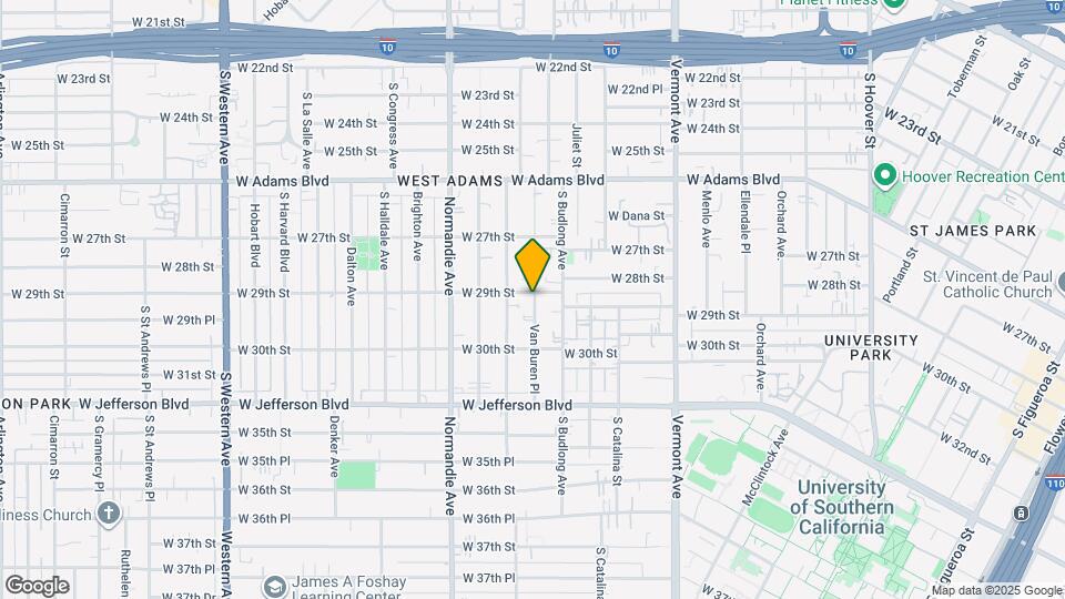 2905 Van Buren Pl Mapa y Detalles de la Ubicación