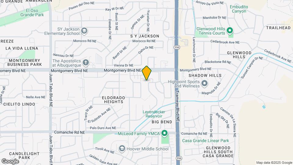 4125 Glen Canyon Rd NE Map and Location Details