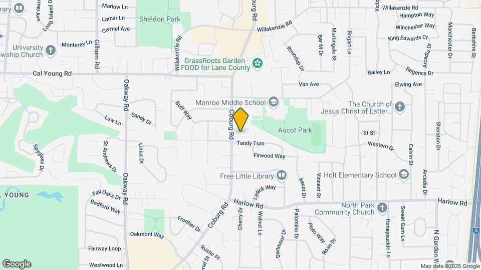 1023-1025 Coburg Rd Map and Location Details