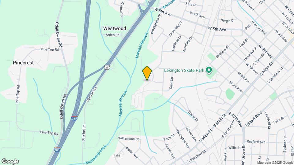 204 Glenoaks Dr Map and Location Details