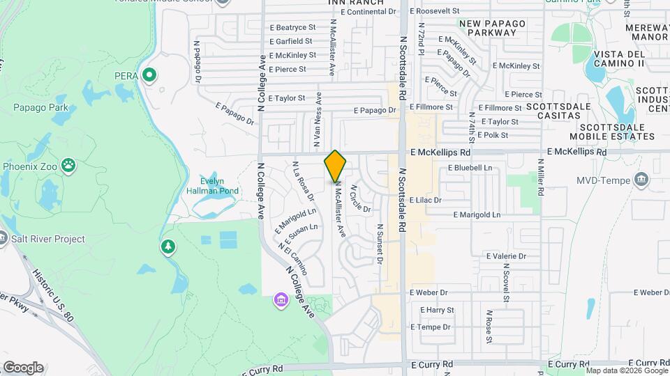 1812 N McAllister Ave Map and Location Details