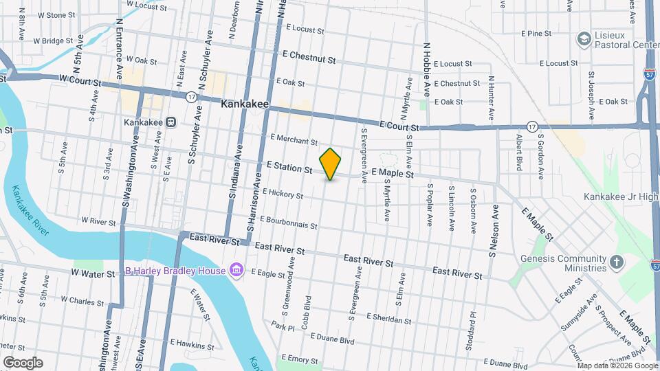 348 S Rosewood Ave Map and Location Details