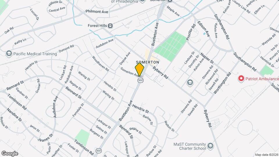 11890 Bustleton Ave Map and Location Details