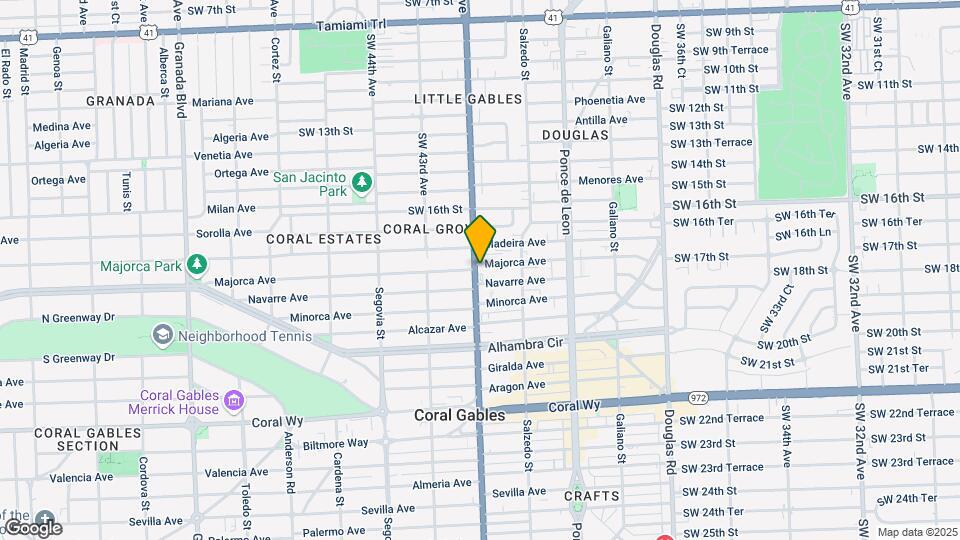1901 S Le Jeune Rd Map and Location Details