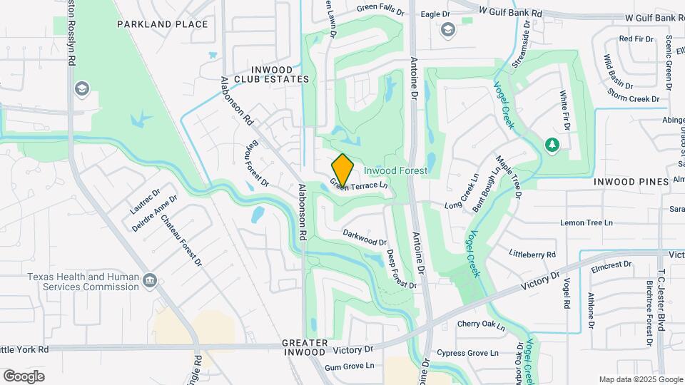 5919 Green Terrace Ln Map and Location Details