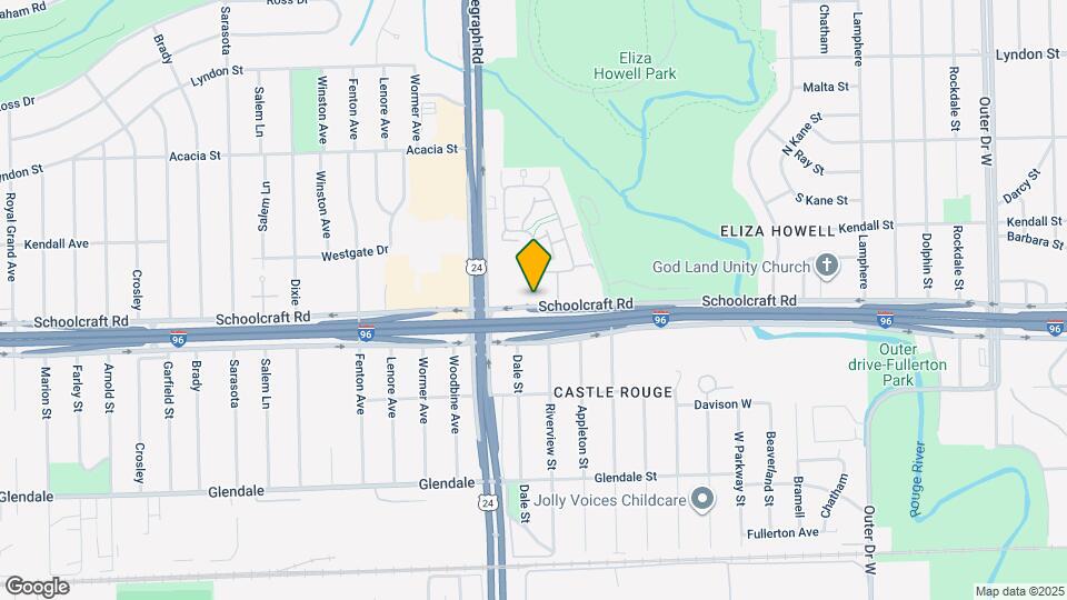 23830 Schoolcraft Rd Map and Location Details