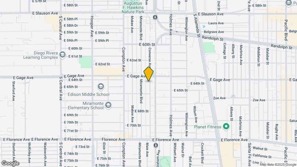 6401 Converse Ave Map and Location Details