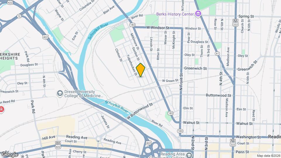 541 Tulpehocken St Map and Location Details