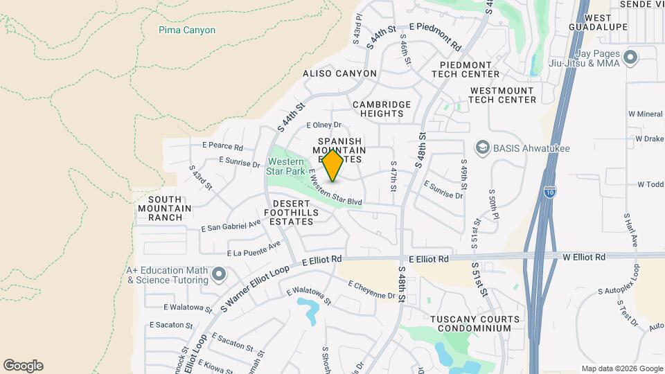 10438 S 45th Pl Map and Location Details