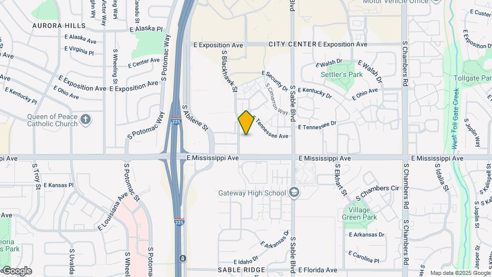 1040 S Blackhawk St Map and Location Details