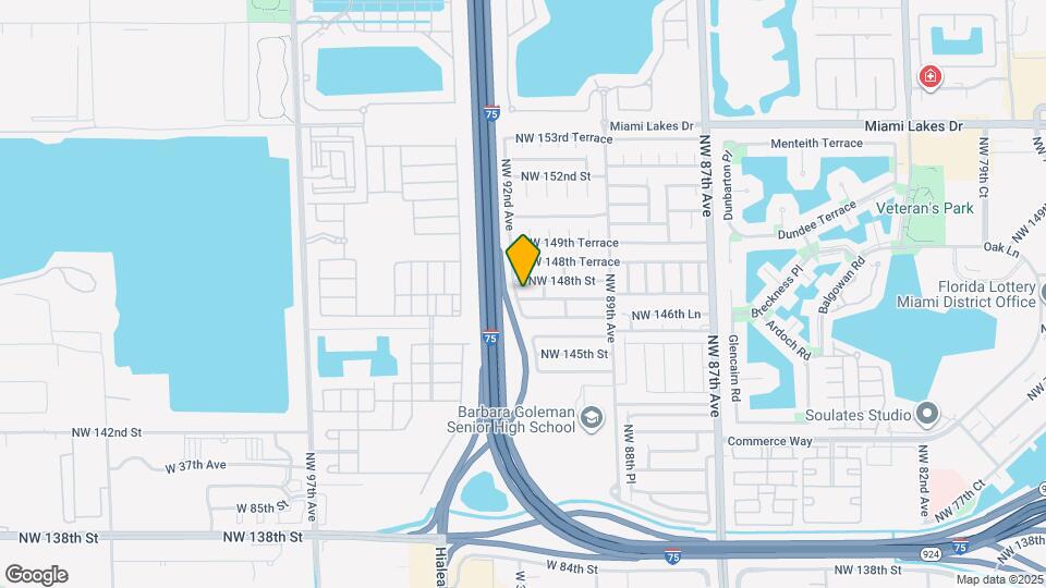 9173 NW 147th Terrace Map and Location Details