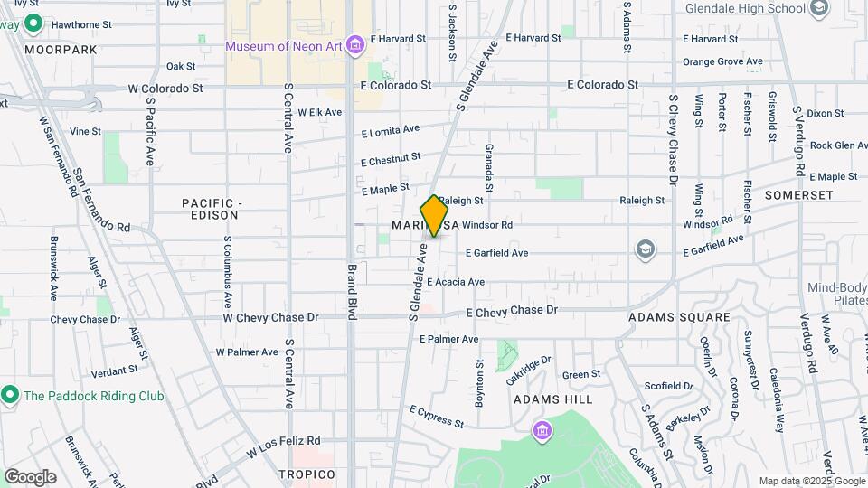 812 S Glendale Ave Map and Location Details