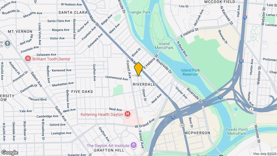 554 Brightwood Ave Map and Location Details