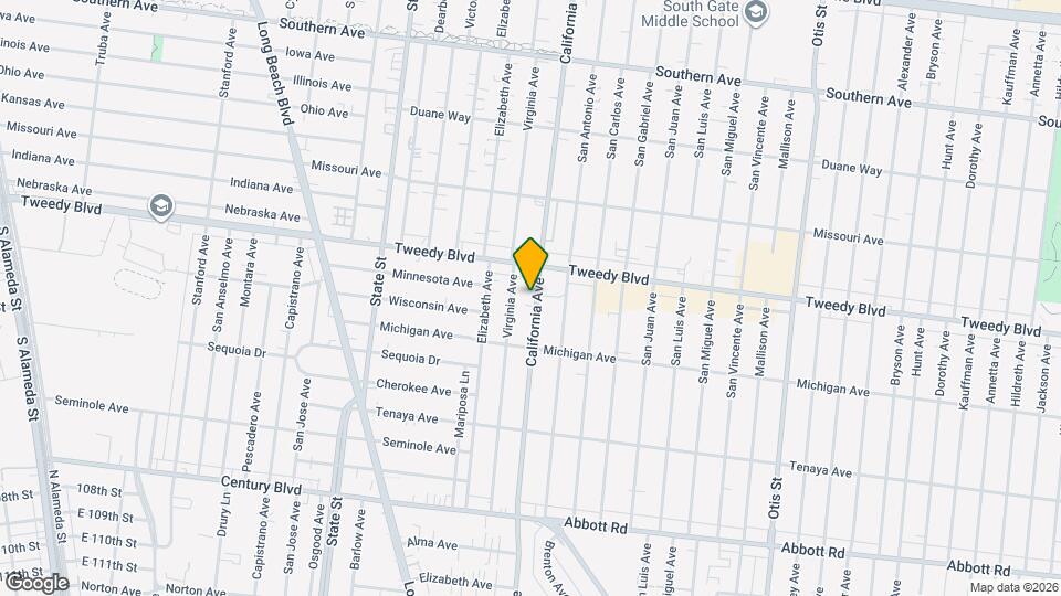 10015 California Ave. Mapa y Detalles de la Ubicación