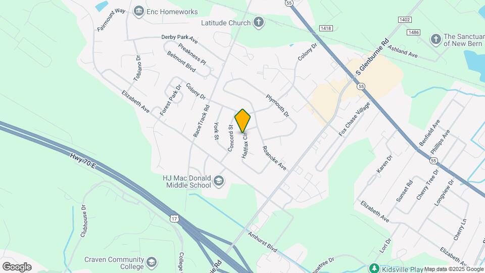 842 Halifax Cir Map and Location Details