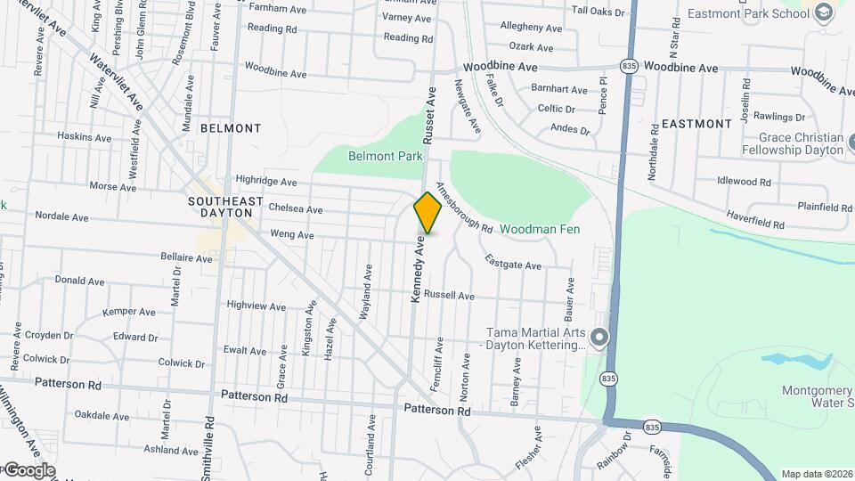 2526 Kennedy Ave Map and Location Details