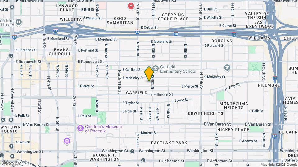 1238 E Pierce St Map and Location Details