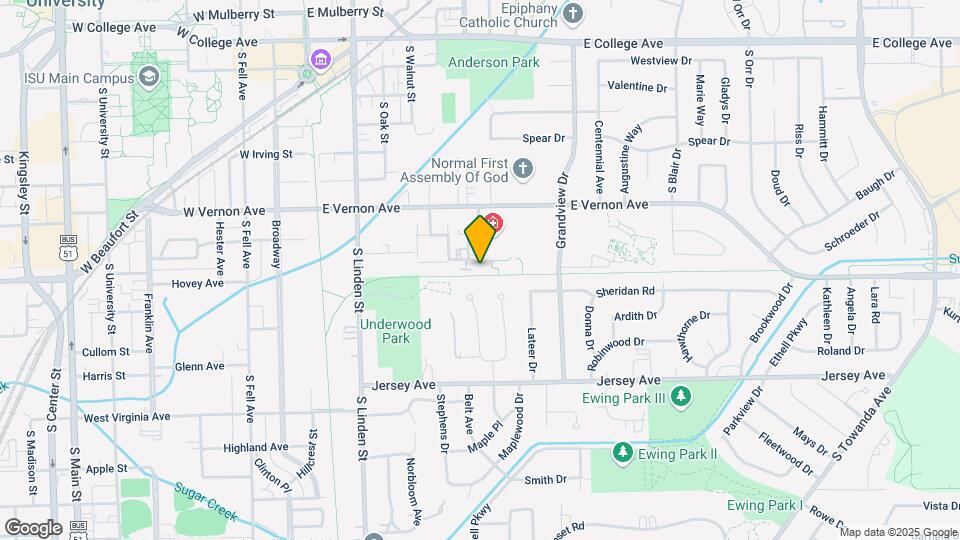 608 Hillview Map and Location Details