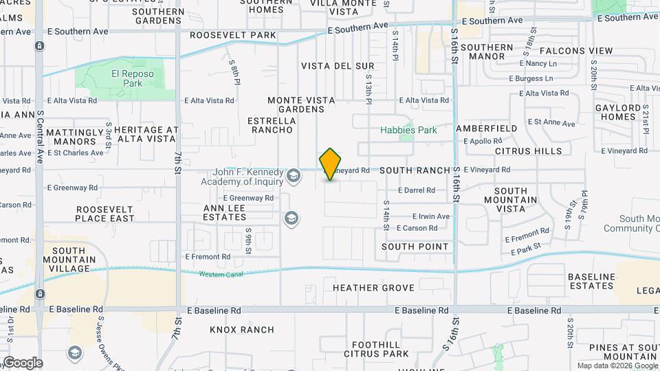 1219 E Glass Ln Map and Location Details