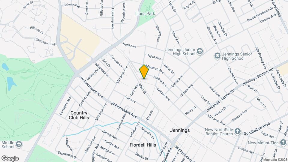 2527 Switzer Ave Map and Location Details