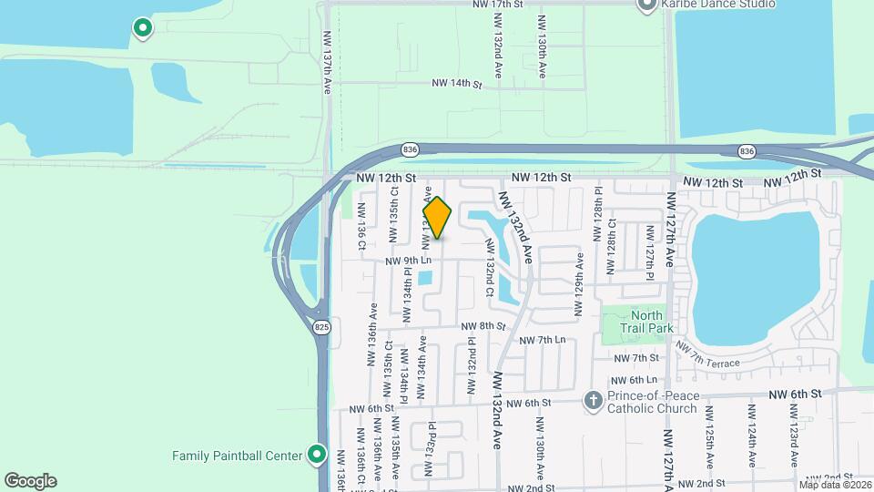 982 NW 133rd Ct Map and Location Details