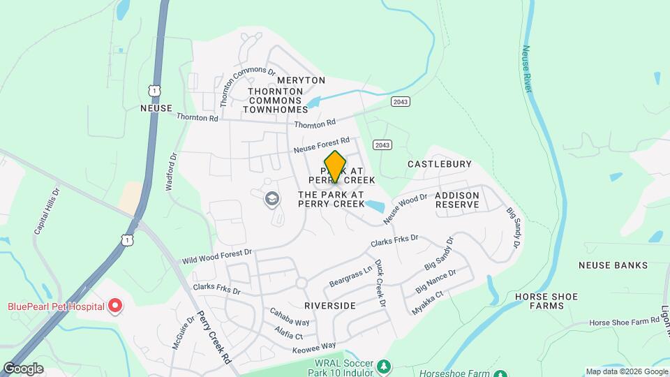 8401 Neuse Hunter Dr Mapa y Detalles de la Ubicación