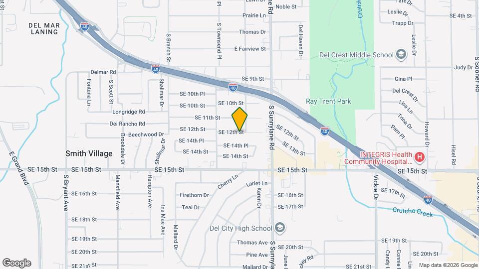 4018 SE 12th St, Unit D Map and Location Details