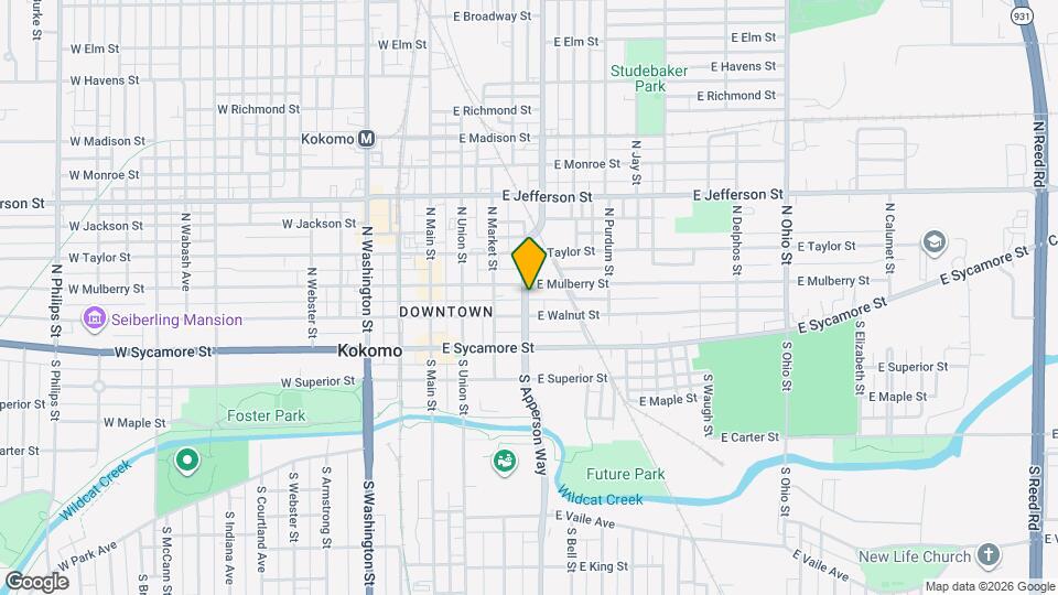 222 N Apperson Way Map and Location Details