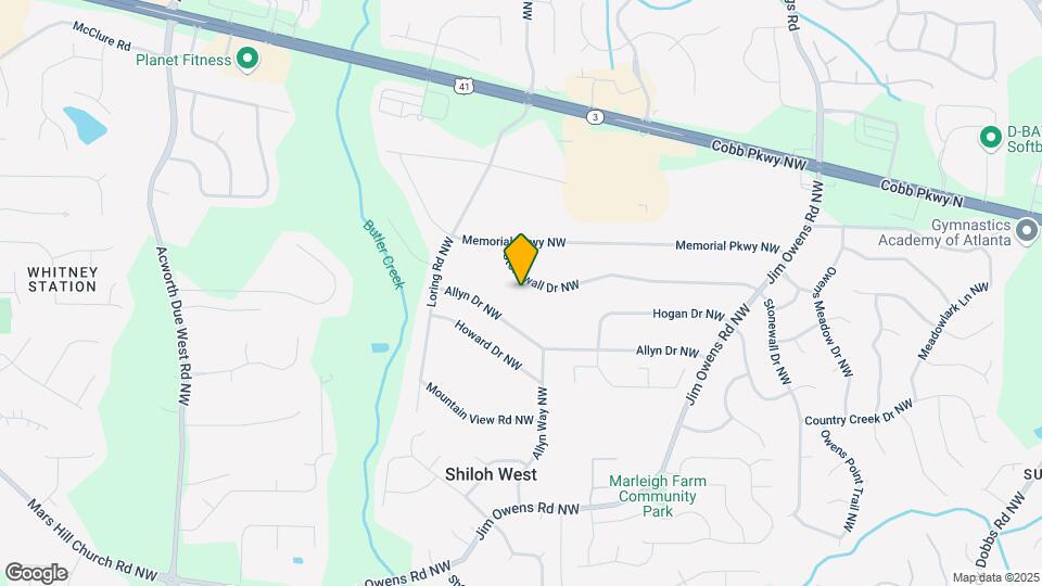 3801 Stonewall Dr NW Map and Location Details