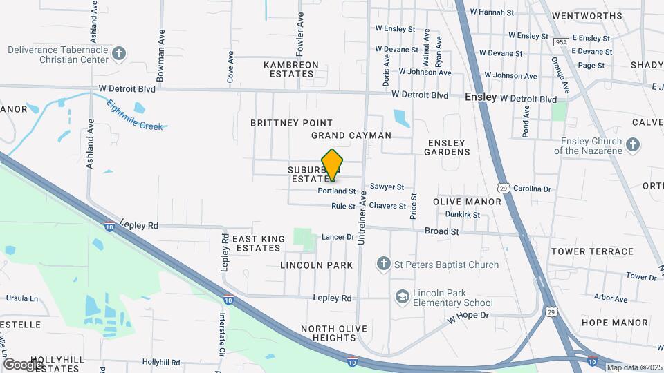 1278 Portland St Map and Location Details