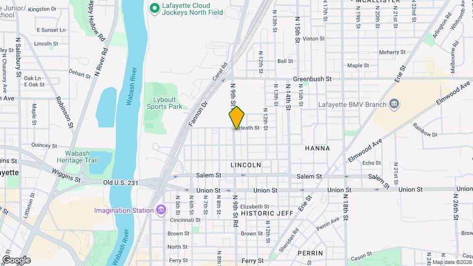 1119 N 9th St Rd Map and Location Details