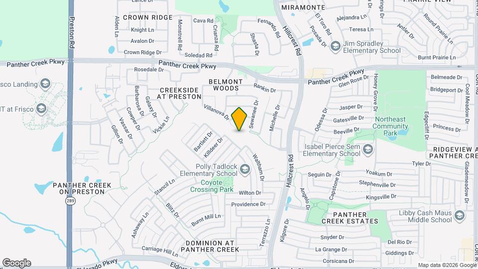 10671 Villanova Dr Mapa y Detalles de la Ubicación