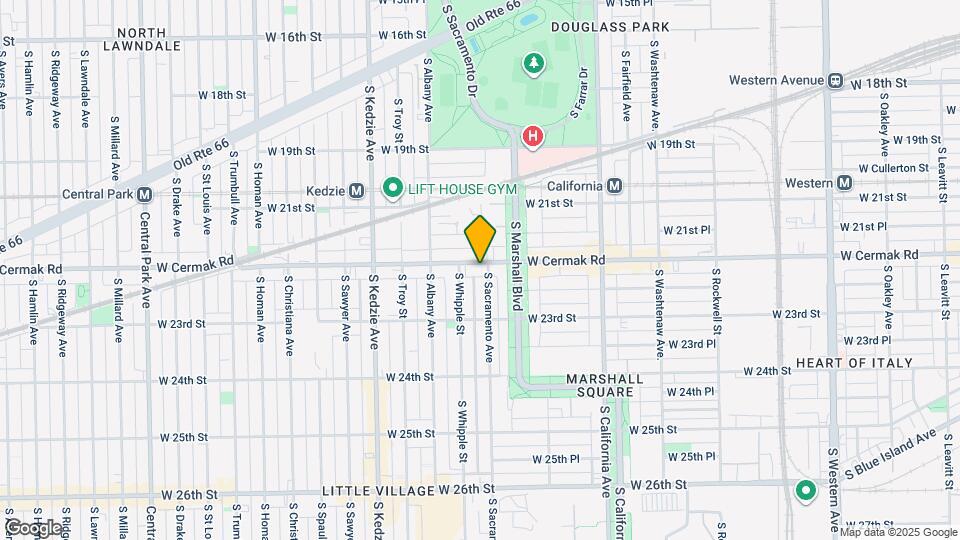 3005 W Cermak Rd Map and Location Details