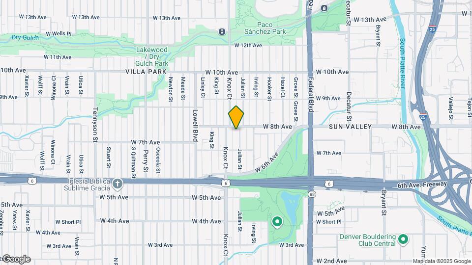 755 Julian St Mapa y Detalles de la Ubicación