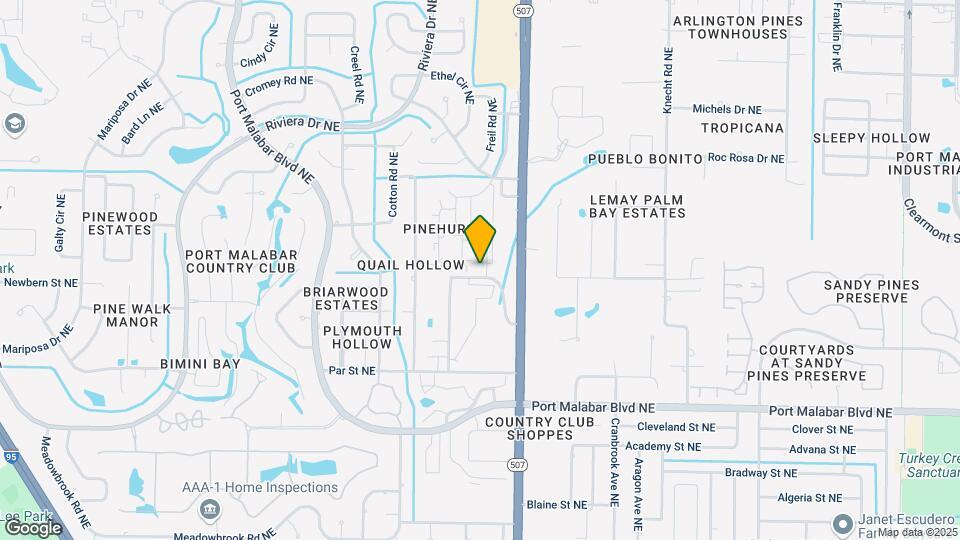 1601 Sunny Brook Ln Map and Location Details