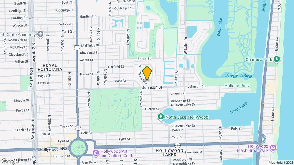 909 N 13th Ct Map and Location Details