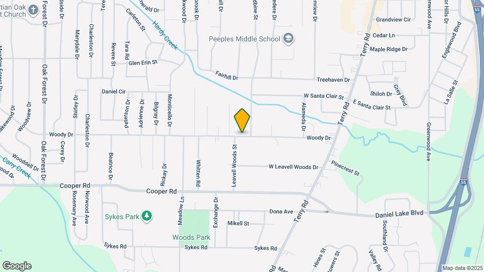 319 Woody Dr Map and Location Details