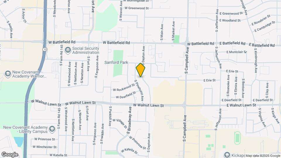 3217 S Dayton Ave Map and Location Details