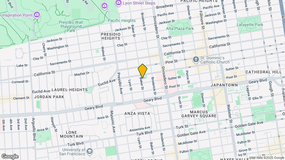 1510 Baker St Map and Location Details