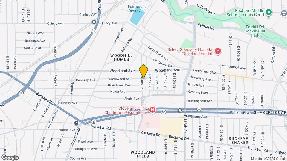 2637 E 110th St Map and Location Details