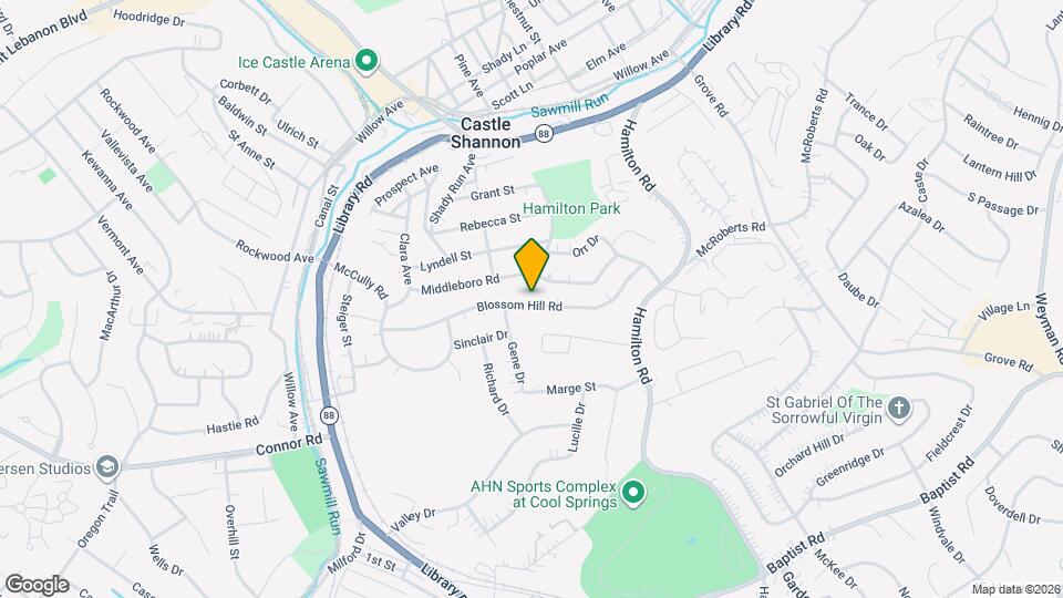 1488 Blossom Hill Rd Map and Location Details